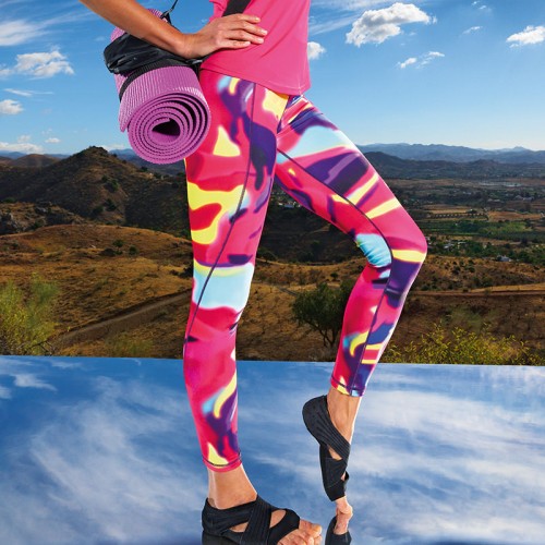 TriDri Women's Performance Hexoflage Leggings TR032 - Yoga Workout  Sportswear